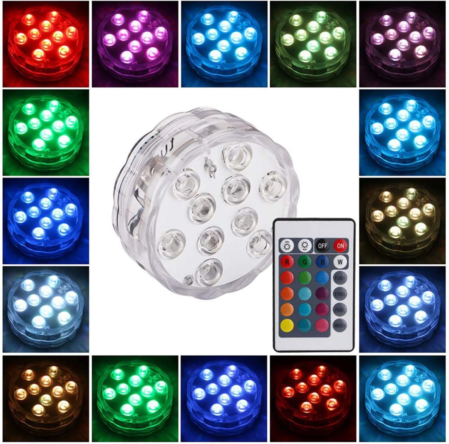 luces LED sumergibles multicolores - additional image 3