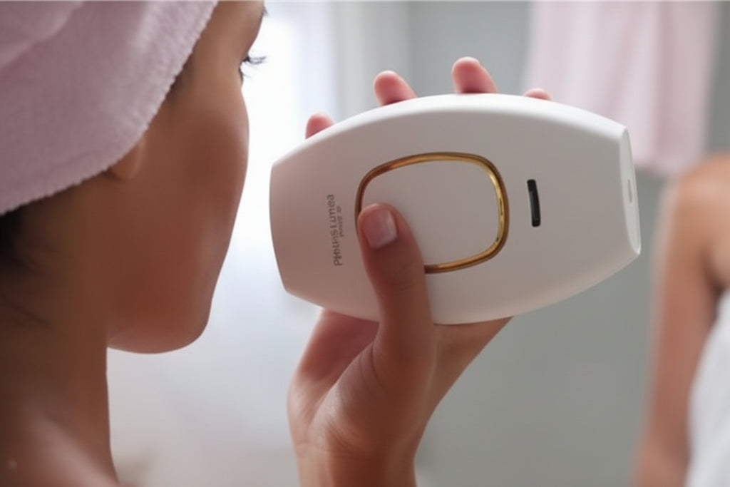 Depilación facial con IPL profesional
