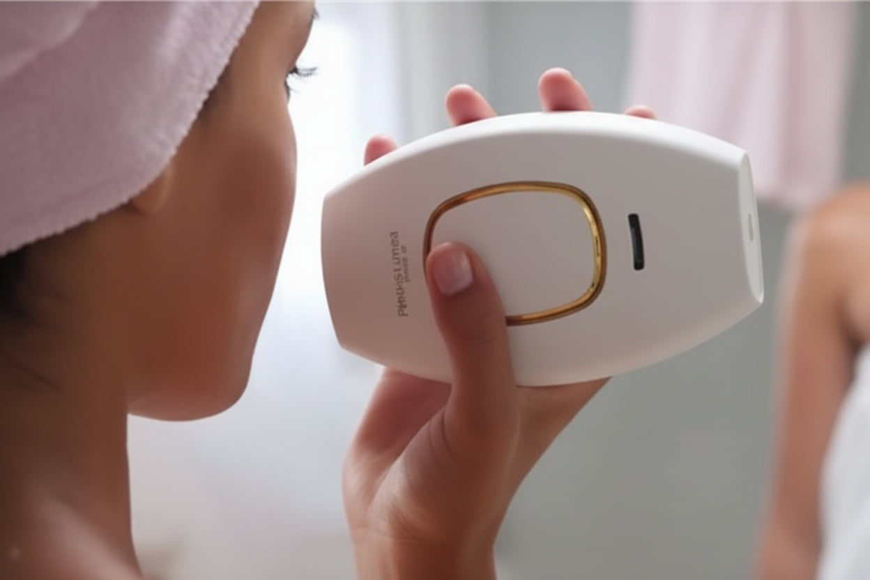 Depilación facial con IPL profesional
