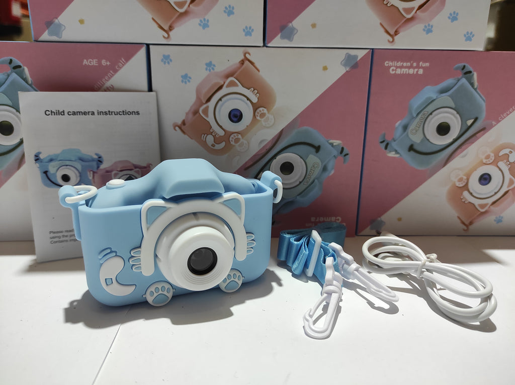 Cámara para Niños con Correa 1080P 2,0 Pulgadas Azul Gato - additional image 11
