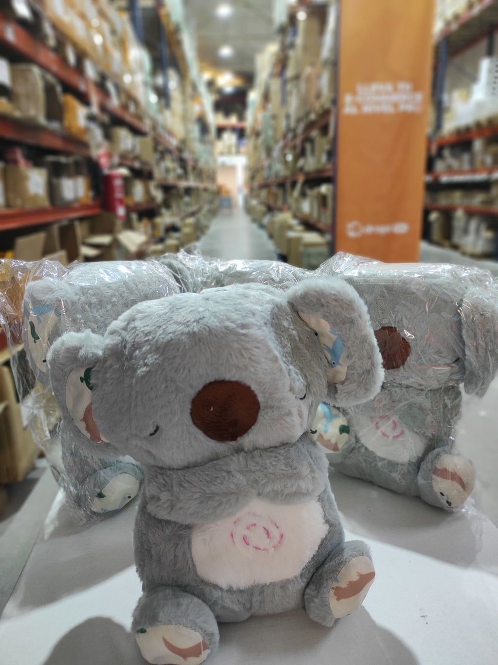 Peluche relajante para bebé que simula respiración ( koala gris ) - additional image 1