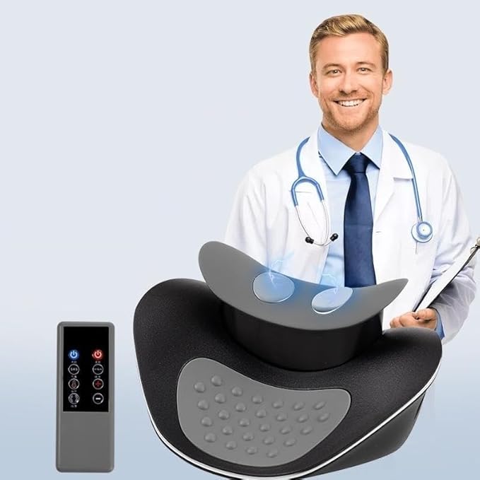 Masajeador Cervical Profesional Frío/Calor con Mando - Tracción Airbag