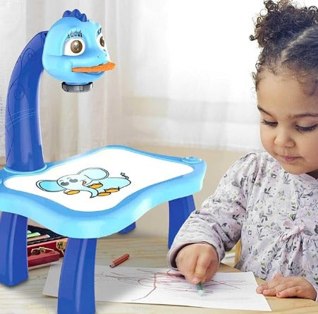 Escritorio de Aprendizaje para Niños con Proyector - Azul