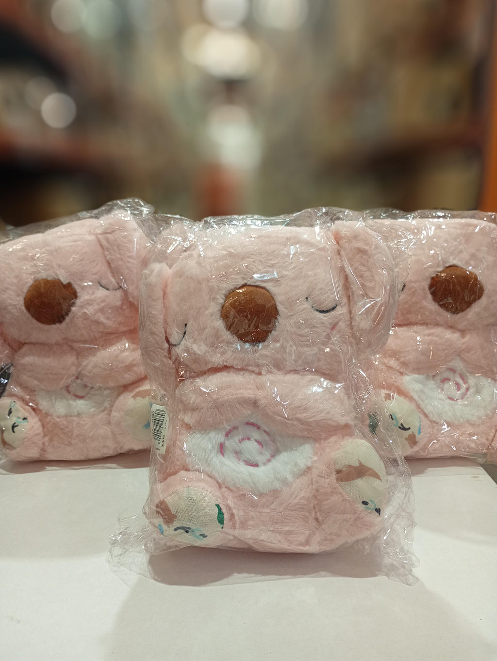 Peluche relajante para bebé que simula respiración ( koala rosa )
